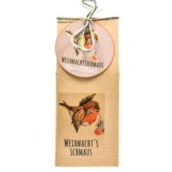 Einweg Vogelfutterhaus Weihnachts-Schmaus mit Spenderfunktion