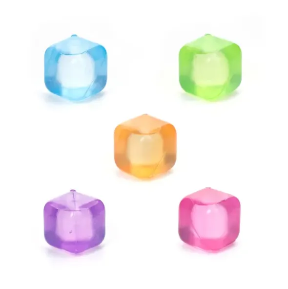 Eiswürfel ICE CUBES - Kunststoff bunt, wiederverwendbar, 30 Stück