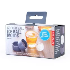 Eiswürfelzubereiter Fußball - ICE BALL MOLDS FOOTBALL 2er-Set