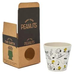 Espressotasse Snoopy aus Kunststoff - Peanuts Espressobecher mit Musikmotiven