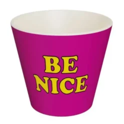 Espressotasse Snoopy aus Kunststoff violett - Peanuts Espressobecher Be Nice