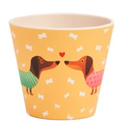 Espressotasse verliebte Dackel aus Kunststoff - Espressobecher mit Dackelmotiv