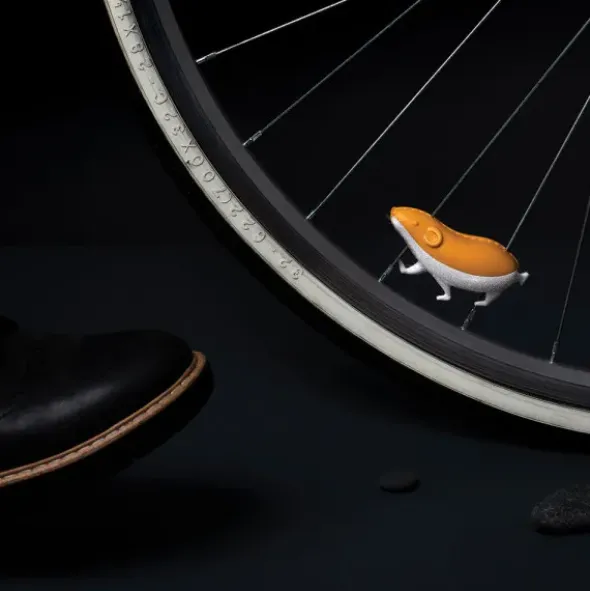 Fahrradspeichen Hamster SPEEDY - mit Glitzerbauch