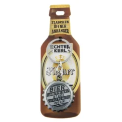 Flaschenöffner - Kronkorken Anhänger mit Spruch - kaltes Bier