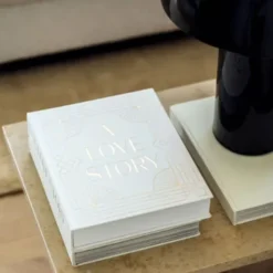 Fotoalbum Hochzeit A LOVE STORY - Buch mit Stoffbezug + 30 Seiten