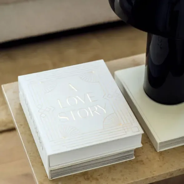 Fotoalbum Hochzeit A LOVE STORY - Buch mit Stoffbezug + 30 Seiten