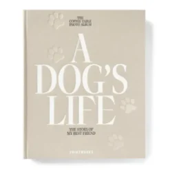 Fotoalbum Hund A DOG´S LIFE - Buch mit Stoffbezug + 30 Seiten