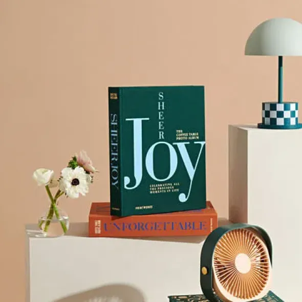 Fotoalbum SHEER JOY - Buch mit Stoffbezug + 30 Seiten