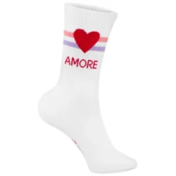 Frauensocken AMORE mit Herzmotiv - Gr. 36-39