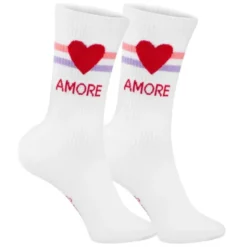 Frauensocken AMORE mit Herzmotiv - Gr. 36-39