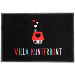 Fußmatte Villa Kunterbunt, 75 x 50 cm - waschbar