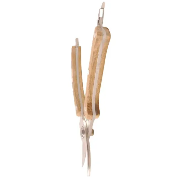 Gartenschere mit Holzgriff, Edelstahl