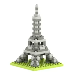 Geschenkbeutel mit BRIXIES Klemmbausatz EIFFELTURM - 90 Bausteine | Level 1