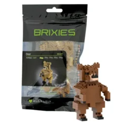 Geschenkbeutel mit BRIXIES Klemmbausatz BÄR - 114 Bausteine | Level 1