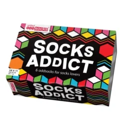 Geschenkbox Addict - 6 Socken - Gr. 39-46