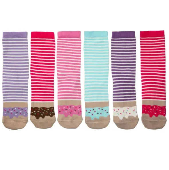 Geschenkbox Donuts, 6 Socken Gr. 37-42