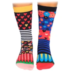 Geschenkbox FLOWER BOX - 6 blumige Socken Gr. 37-42