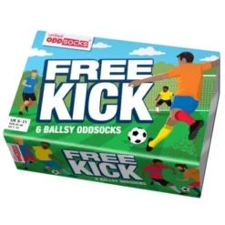 Geschenkbox FREE KICK - 6 Socken Fußball - Gr. 39-46