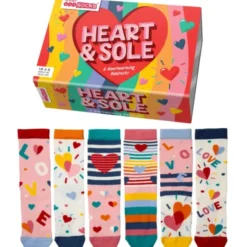 Geschenkbox Heart & Sole - 6 Socken - Gr. 37-42