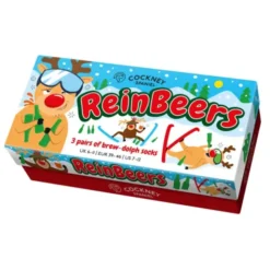 Geschenkbox REINBEERS - 3 Paar XMAS Biersocken Gr. 39 - 46
