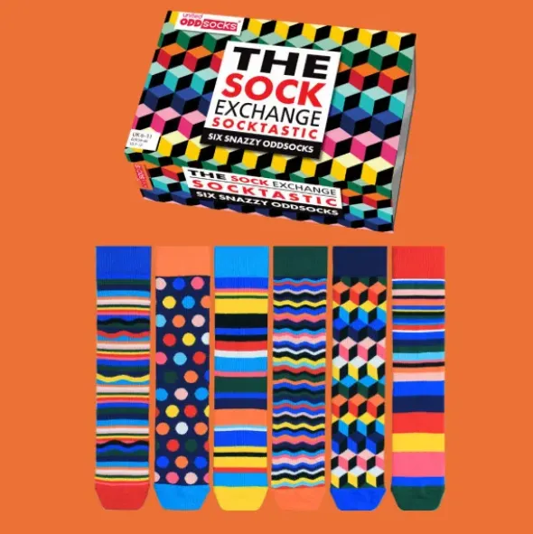 Geschenkbox Socktastic - 6 Socken - Gr. 39-46