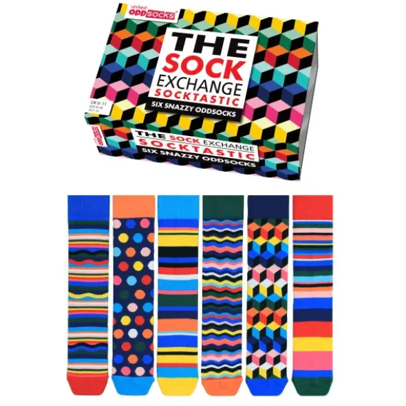 Geschenkbox Socktastic - 6 Socken - Gr. 39-46