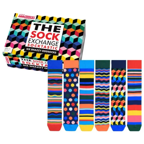Geschenkbox Socktastic - 6 Socken - Gr. 39-46