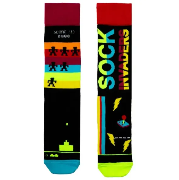 Geschenkbox Space Invaders - 6 Socken - Gr. 39-46