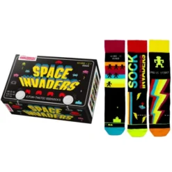 Geschenkbox Space Invaders - 6 Socken - Gr. 39-46