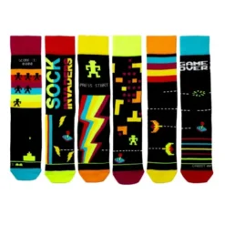 Geschenkbox Space Invaders - 6 Socken - Gr. 39-46