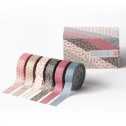 Geschenkbox Washi Tape WAMON 5, Set a 6 Rollen
