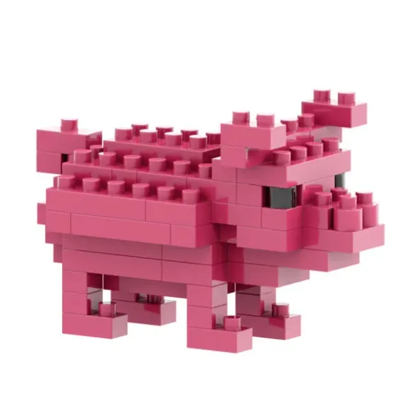 Geschenkkarte Glück mit Brixies Klemmbausatz GLÜCKSSCHWEIN - 189 Bausteine