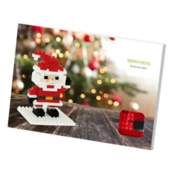 Geschenkkarte mit Brixies Klemmbausatz SANTA CLAUS - 78 Bausteine