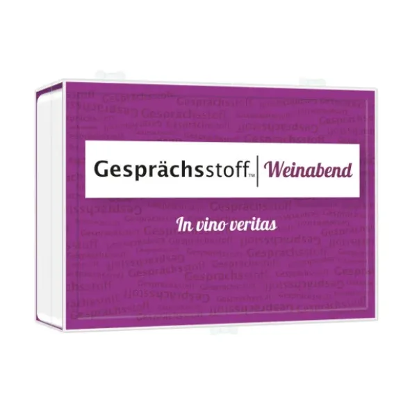 Gesellschaftsspiel Gesprächsstoff Weinabend - Kartenspiel mit Fragen