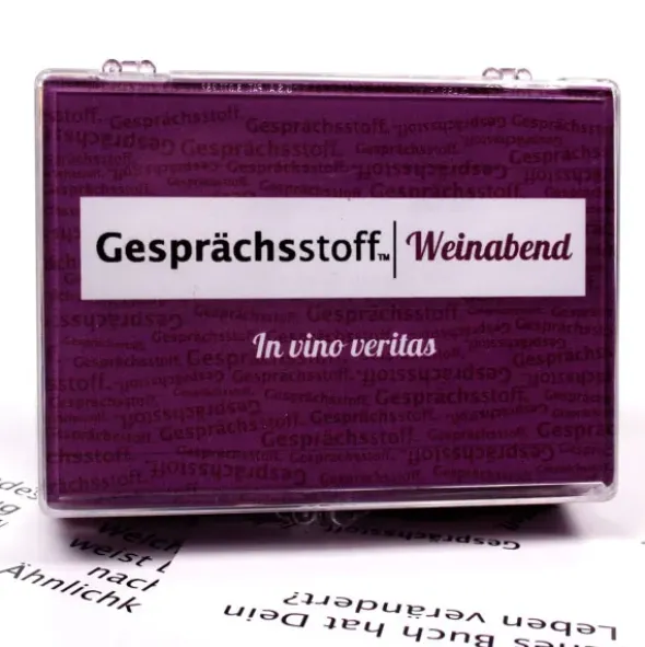 Gesellschaftsspiel Gesprächsstoff Weinabend - Kartenspiel mit Fragen