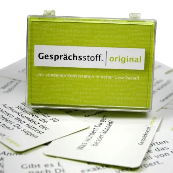 Gesellschaftsspiel Gesprächsstoff Original - Kartenspiel mit Fragen