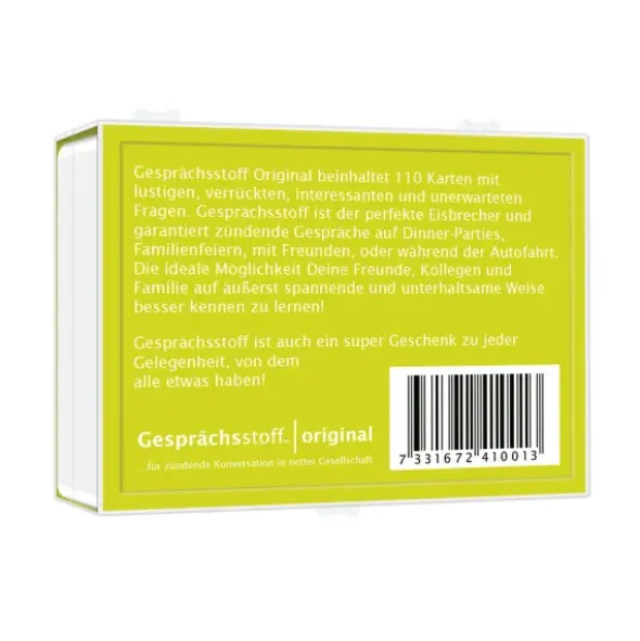 Gesellschaftsspiel Gesprächsstoff Original - Kartenspiel mit Fragen