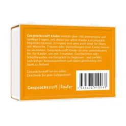 Gesellschaftsspiel Gesprächsstoff Kinder - Kartenspiel mit Fragen
