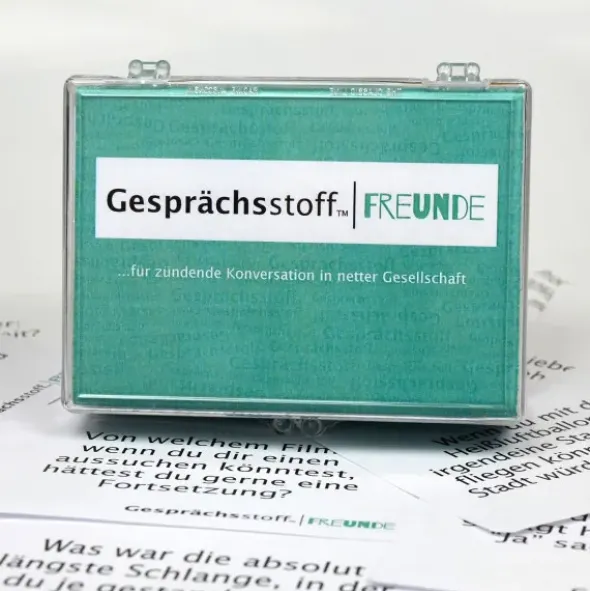 Gesellschaftsspiel Gesprächsstoff Freunde - Kartenspiel mit Fragen