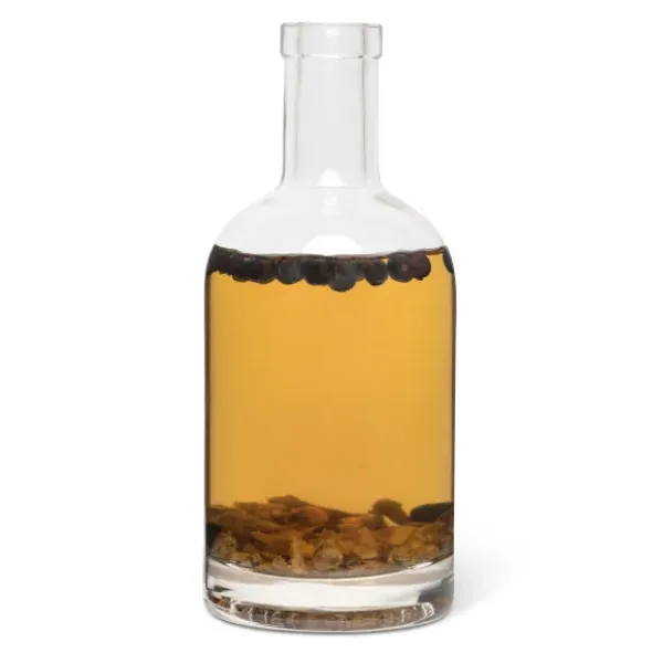 Gin Geschenk Set DIY - Spiced Gin - Flasche 350 ml mit Gewürzen zum Veredeln