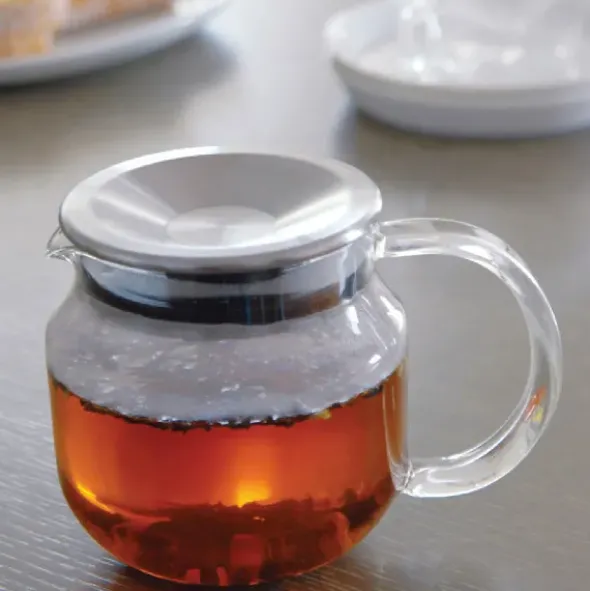 Glaskanne mit Sieb - ONE TOUCH 450ml