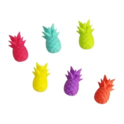Glasmarker ANANAS 6 Stück - bunt