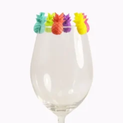 Glasmarker ANANAS 6 Stück - bunt