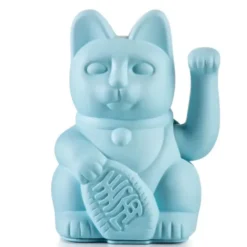 Glückskatze / Winkekatze blau