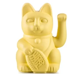 Glückskatze / Winkekatze gelb