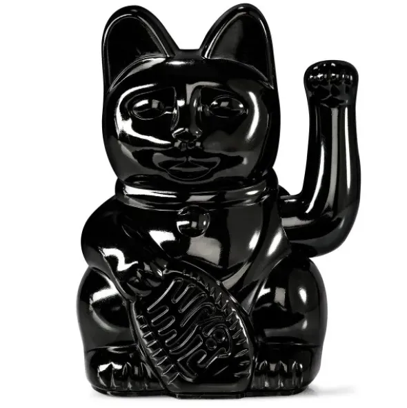 Glückskatze / Winkekatze glossy schwarz