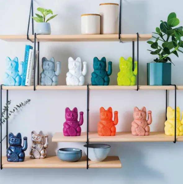 Glückskatze / Winkekatze GOLD glossy