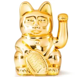 Glückskatze / Winkekatze GOLD glossy