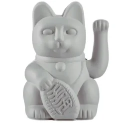 Glückskatze / Winkekatze grau