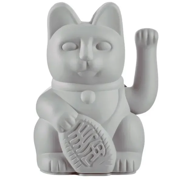 Glückskatze / Winkekatze grau